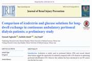 Comparison of icodextrin and glucose solutions for long-dwell exchange in continuous ambulatory peritoneal dialysis patients A preliminary study